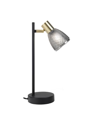 näve Tischleuchte "LINDITA" in schwarz - (L)12 cm x (B)12 cm x (H)35.5 cm