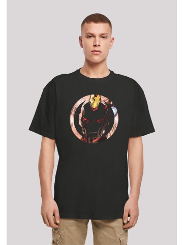 F4NT4STIC Heavy Oversize T-Shirt Marvel Iron Man Montage Symbol in schwarz
