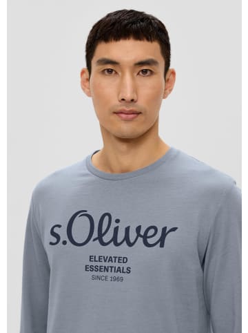 s.Oliver T-Shirt langarm in Grau