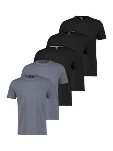 Lerros T-Shirt Basic in Schwarz / grau