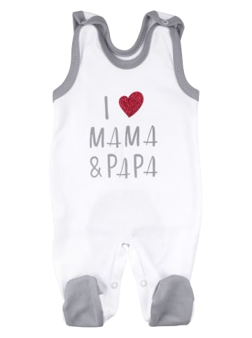 Baby Sweets 3tlg Set Strampler + Shirt + Mütze I love Mama & Papa in bunt