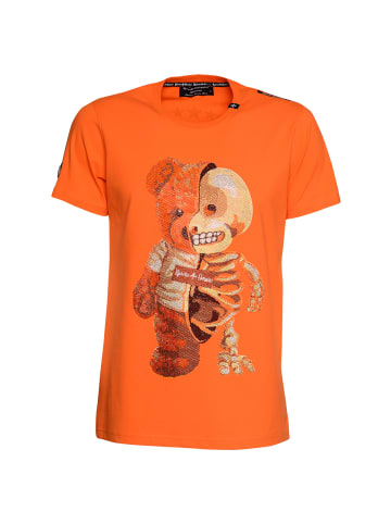 Roberto Geissini Half Bear T-Shirt Orange Unisex