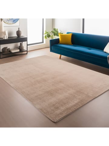 Teppich Boss Kurzflor Teppich Joy 1400, Läufer - Beige