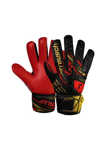 Reusch Torwarthandschuhe Attrakt Solid Junior in 7075 blck/gold/firy red
