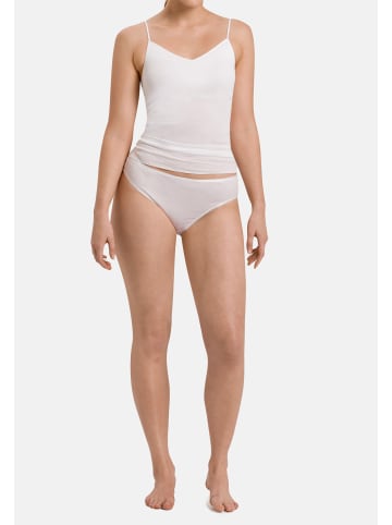 Hanro Midi Slip Cotton Seamless in Weiß / beige