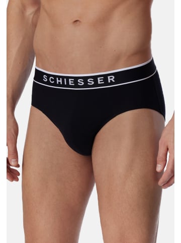 Schiesser Rio Slip / Unterhose 95/5 Cotton in Schwarz
