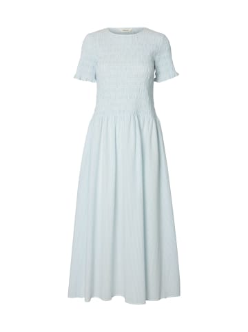 SELECTED FEMME HANNAH REGULAR SS ANKLE DRESS B in Cashmere Blue