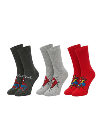 ONOMATO! 3er-Set: Socken Spider-Man in Mehrfarbig