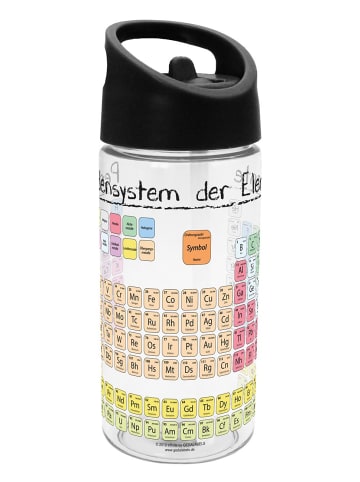 Geda Labels Trinkflasche Periodensystem in Schwarz - 450 ml