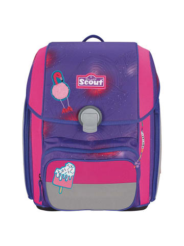 Scout Genius DIN - Schulranzen Set 4 tlg. mit Turnbeutel (Action) in Summer