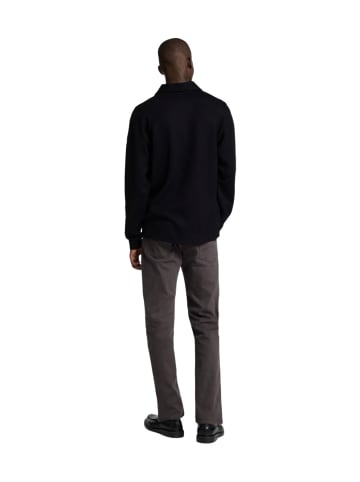 SELECTED HOMME Strickjacke SLHEMANUEL SOFT FULL ZIP SWEAT in Schwarz
