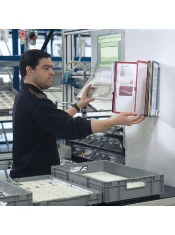 Durable Sichttafelständer Vario Display wall mit 10 Sichttafeln