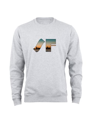 Cotton Prime® Skyline Sweatshirt "San Francisco" - Weltenbummler Kollektion in Grau-Melange