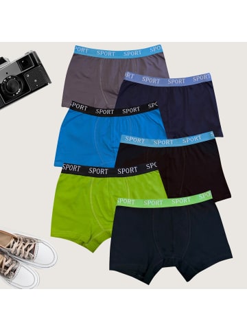 LOREZA 10er Set Boxershorts - Streifen - Bunt 152-158