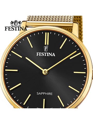Festina Analog-Armbanduhr Festina Swiss Made gold mittel (ca. 39mm)