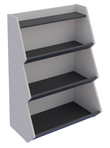 VCM  Holz Kinderregal Bücherregal Kinder Regal Malusa in Weiß / Anthrazit