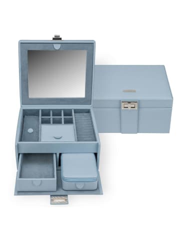 Windrose Marvella - Schmuckkoffer mit Reiseetui 21.5 cm (rose) in sky