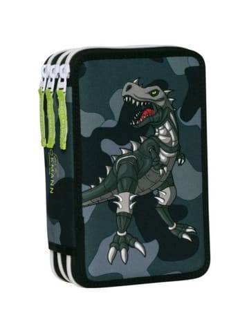 BECKMANN Triple Decker Etui gefüllt Camo Rex in schwarz