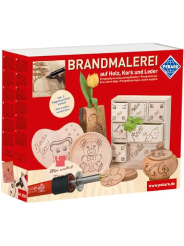 Pebaro Bastelset Brandmalerei Brandmal-Geschenk-Set inkl. Holz - ab 14 Jahre