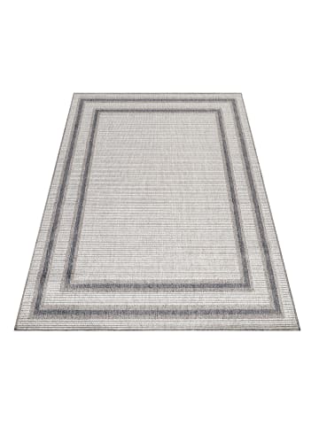 KADIMA DESIGN Teppich Outdoor Flachgewebe Bordüre Polypropylen Balkon in Creme