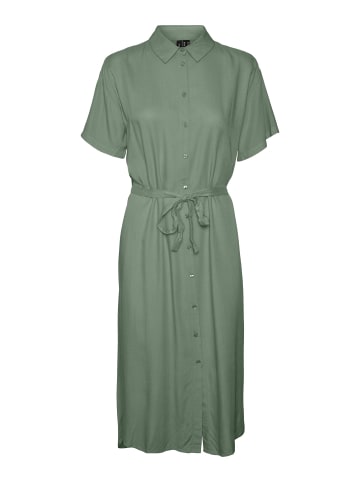 Vero Moda Hemdblusenkleid in Hedge Green