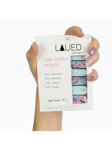 VARGU LAUED vegane Nagelfolien flower mood in Miss Flower