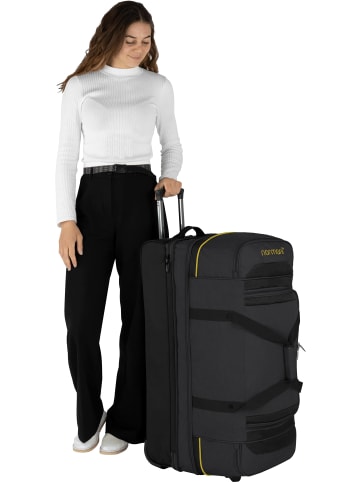 normani Reisetrolley 120-150 L Gigaro in Schwarz/Gelb