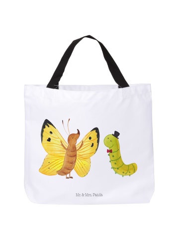 Mr. & Mrs. Panda Schultasche Raupe Schmetterling ohne Spruch in Weiß