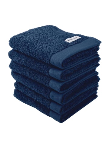 Tom Tailor Gästetuch 6er Pack in Dunkelblau
