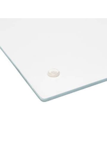 5five Simply Smart Schneidebrett aus Glas mit Marmor-Muster in Weiß, 30 x 40 cm