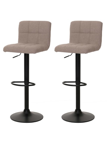 MCW 2er-Set Barhocker G87, Taupe