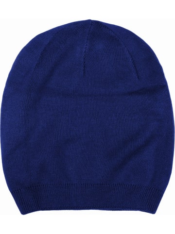 styleBREAKER Strick Beanie Mütze in Dunkelblau