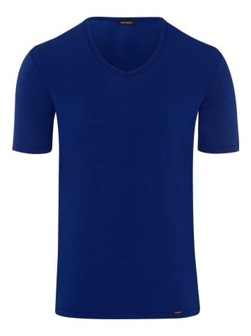 Hanro V-Shirt Natural Function in space blue