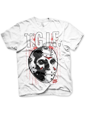 Friday The 13th T-Shirt "TGIF Big Tall T-Shirt" in Weiß