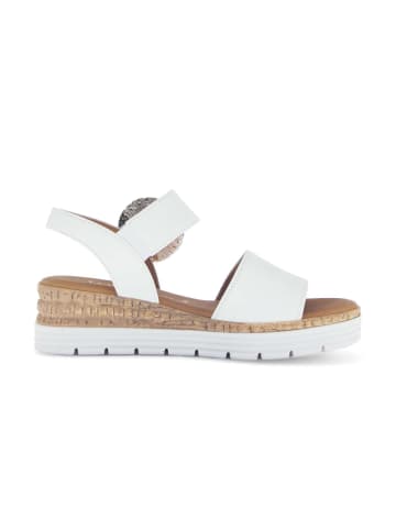 Gabor Plateau Sandalen in weiß