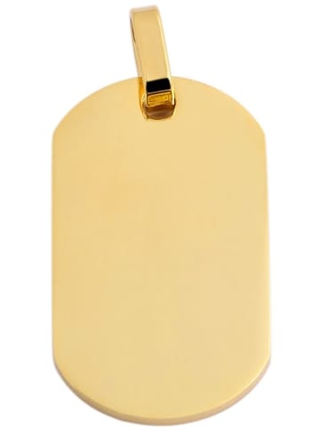 Adeliás Unisex Anhänger – Gravuranhänger aus Edelstahl in gold