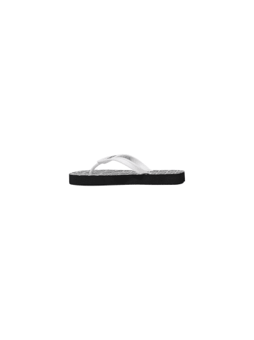 Armani Exchange Schwarz Schwarz und Weiß Gummi Flip-Flops