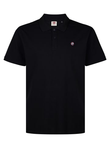 Petrol Industries Piqué-Poloshirt aus Baumwolle in Oversize ironhouse in Schwarz