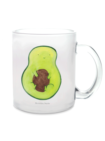 Mr. & Mrs. Panda Kaffeebecher Avocado Kern ohne Spruch in Transparent