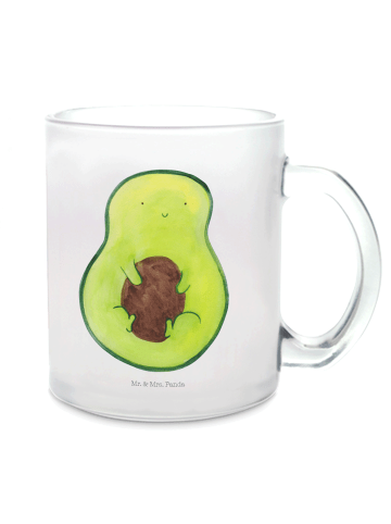 Mr. & Mrs. Panda Teetasse Avocado Kern ohne Spruch in Transparent