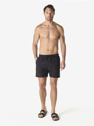 KOROSHI Technischer ganzer lÃ¤ssiger herren-badeanzug in Schwarz