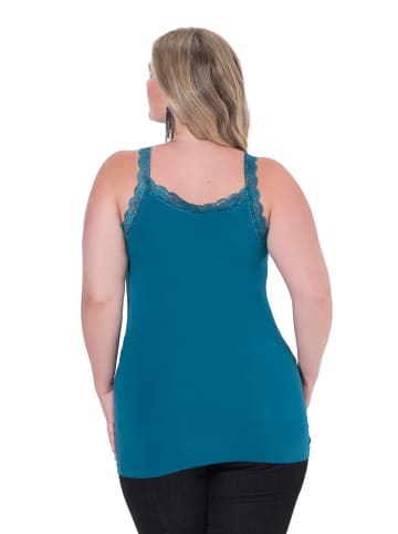 MIAMODA Strick-Top in dunkelpetrol