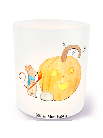 Mr. & Mrs. Panda kerzenbehälter Kürbis Maus ohne Spruch in Transparent