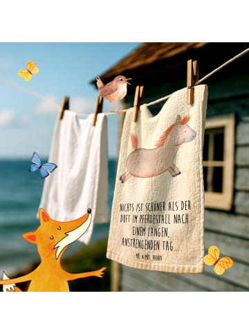 Mr. & Mrs. Panda Handtuch Pferd Springen mit Spruch in Vintage