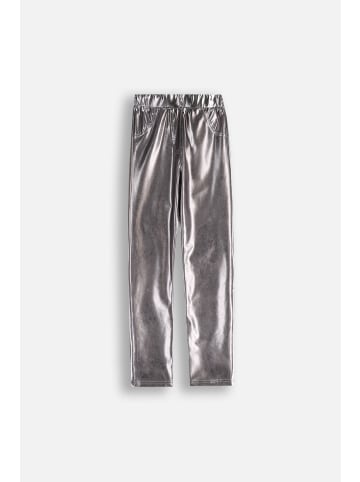 Coccodrillo Leggings mit langem Hosenbein in silbern
