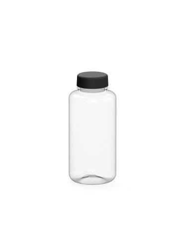 elasto Trinkflasche "Refresh" in transparent/schwarz - 700 ml