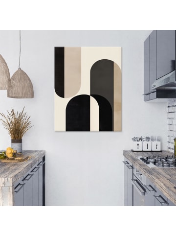 WALLARENA Leinwandbild Abstrakt in Beige