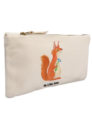 Mr. & Mrs. Panda Stoffbeutel Eichhörnchen Blume ohne Spruch in Weiß