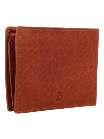 Greenburry House of Norway Geldbörse RFID Schutz Leder 12 cm in natur