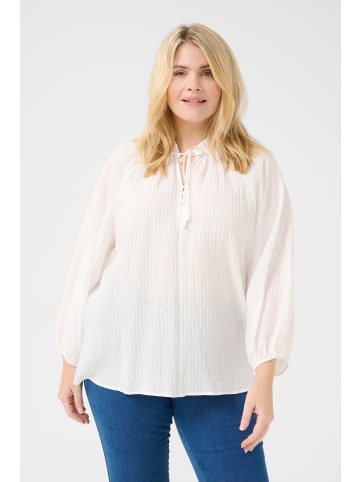 KAFFE curve Langarm-Bluse KClinna in Chalk